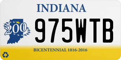 IN license plate 975WTB