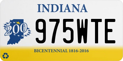 IN license plate 975WTE
