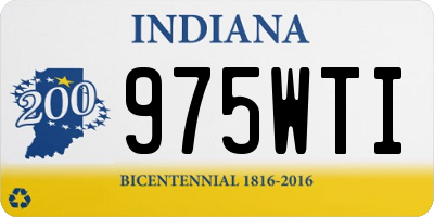 IN license plate 975WTI