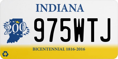 IN license plate 975WTJ