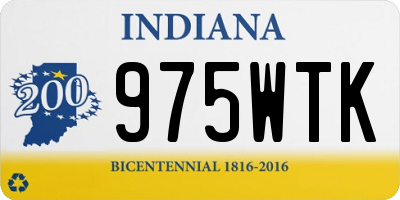 IN license plate 975WTK