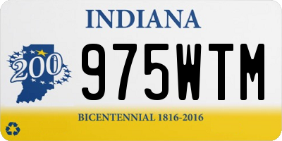 IN license plate 975WTM