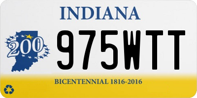 IN license plate 975WTT