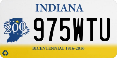 IN license plate 975WTU