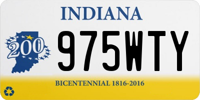 IN license plate 975WTY