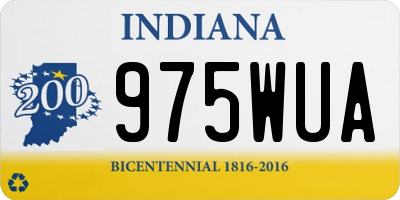 IN license plate 975WUA