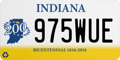 IN license plate 975WUE
