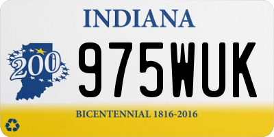 IN license plate 975WUK