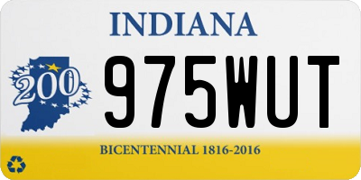 IN license plate 975WUT