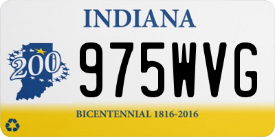 IN license plate 975WVG