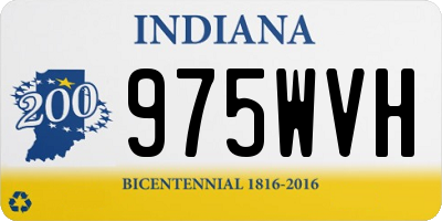 IN license plate 975WVH