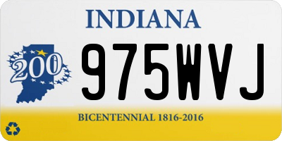 IN license plate 975WVJ