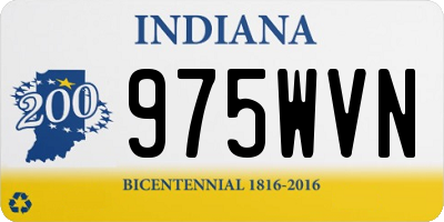 IN license plate 975WVN