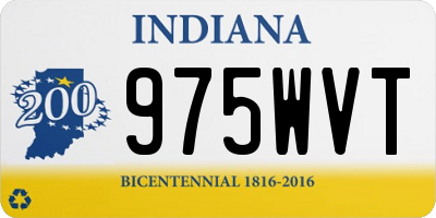 IN license plate 975WVT