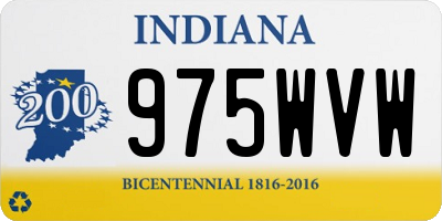 IN license plate 975WVW