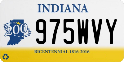 IN license plate 975WVY