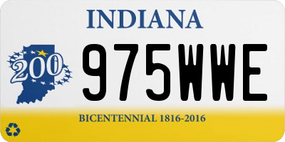 IN license plate 975WWE