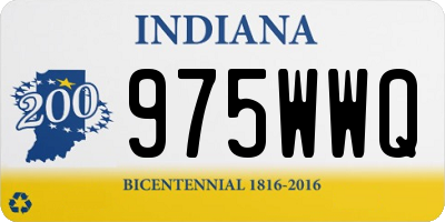IN license plate 975WWQ