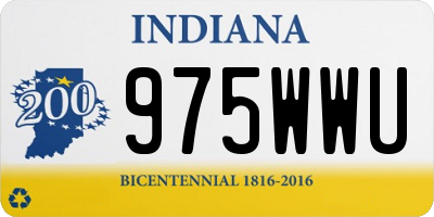 IN license plate 975WWU