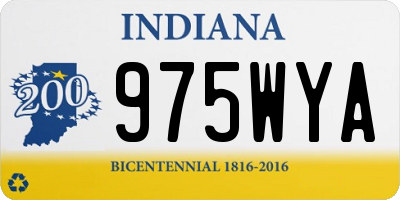 IN license plate 975WYA