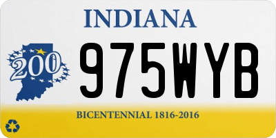 IN license plate 975WYB