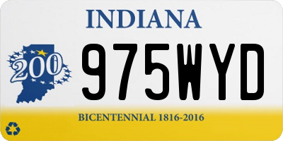 IN license plate 975WYD