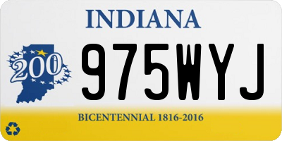 IN license plate 975WYJ