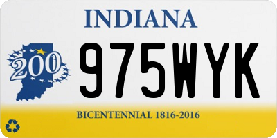 IN license plate 975WYK