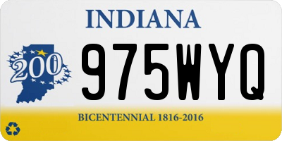 IN license plate 975WYQ