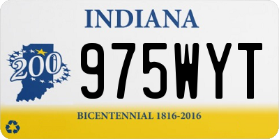 IN license plate 975WYT