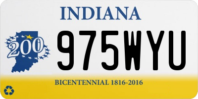 IN license plate 975WYU