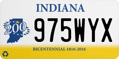 IN license plate 975WYX