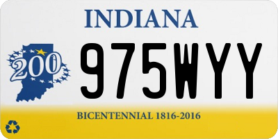 IN license plate 975WYY