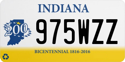 IN license plate 975WZZ