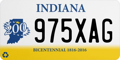 IN license plate 975XAG