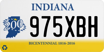 IN license plate 975XBH