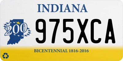 IN license plate 975XCA