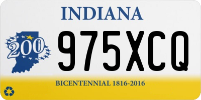IN license plate 975XCQ