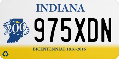 IN license plate 975XDN