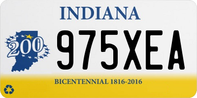 IN license plate 975XEA
