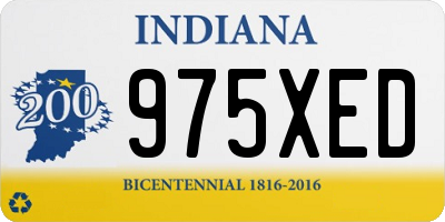 IN license plate 975XED