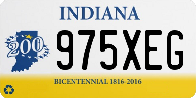 IN license plate 975XEG