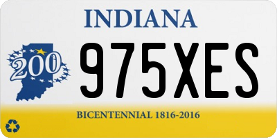 IN license plate 975XES