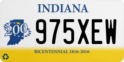 IN license plate 975XEW