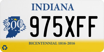 IN license plate 975XFF