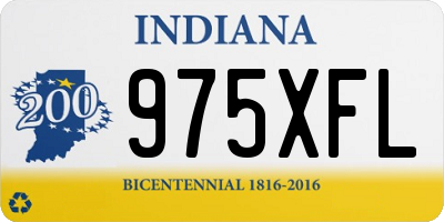 IN license plate 975XFL