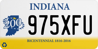 IN license plate 975XFU