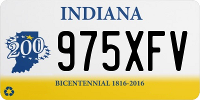 IN license plate 975XFV