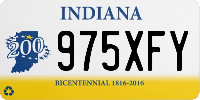 IN license plate 975XFY