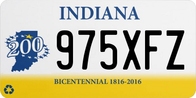 IN license plate 975XFZ